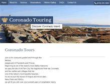 Tablet Screenshot of coronadowalkingtour.com